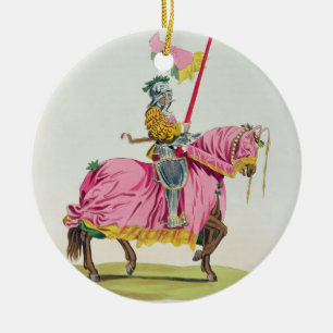 Adorno De Cerámica Un caballero armó para el enlace, 1512, grabado