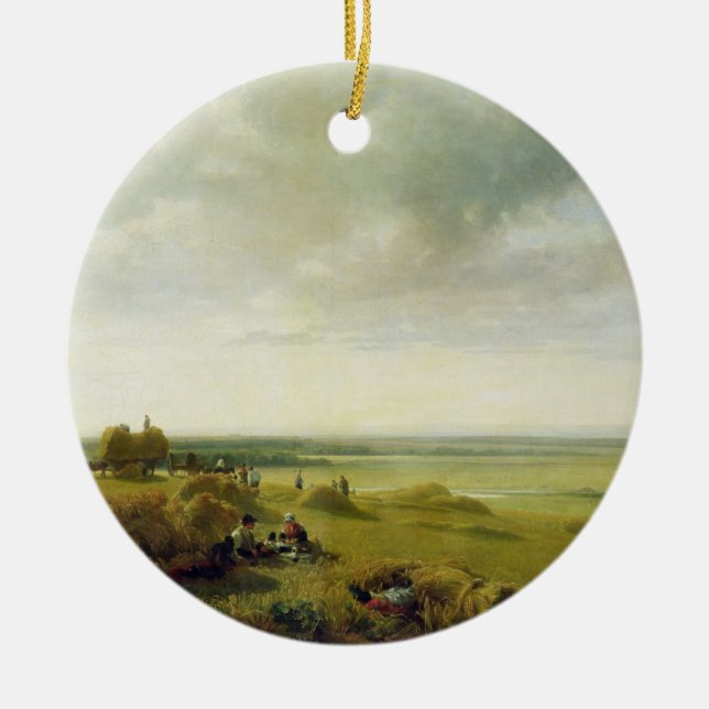 Adorno De Cerámica Un campo de maíz (Frente)