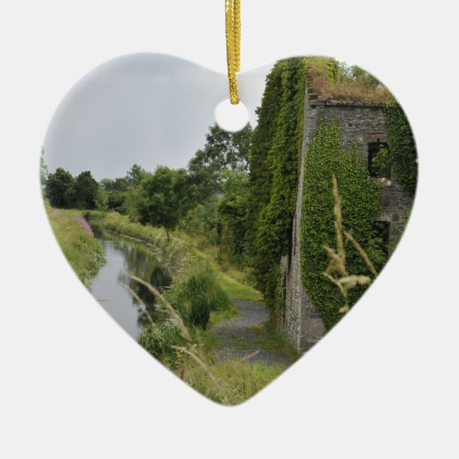 Adorno De Cerámica Un canal irlandés (Frente)