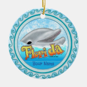 Adorno De Cerámica Un delfín de Florida