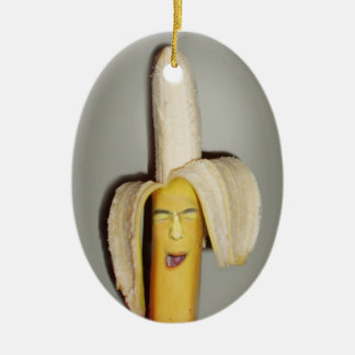 Adorno De Cerámica Un dolor de cabeza que se divide en banano