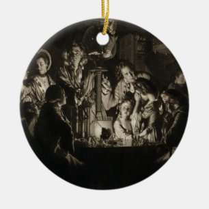 Adorno De Cerámica Un filósofo que muestra un experimento en el ciel