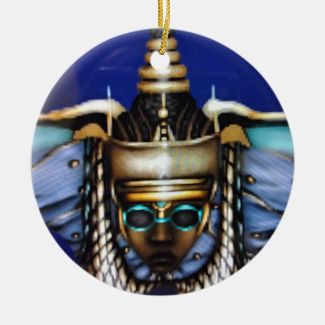 Adorno De Cerámica un fuerte afrocéntrico (Frente)