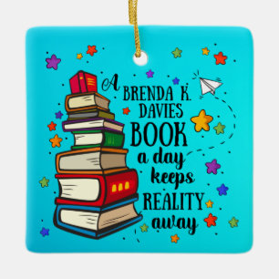 Adorno De Cerámica Un libro de Brenda K Davies a día mantiene la real