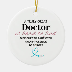 Adorno De Cerámica Un médico verdaderamente genial – Personalizado
