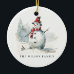 Adorno De Cerámica Un muñeco de nieve suave deja que Nieva a los Navi<br><div class="desc">Si necesitas más personalización,  por favor,  no dudes en enviarme un mensaje a yellowfebstudio@gmail.com.</div>
