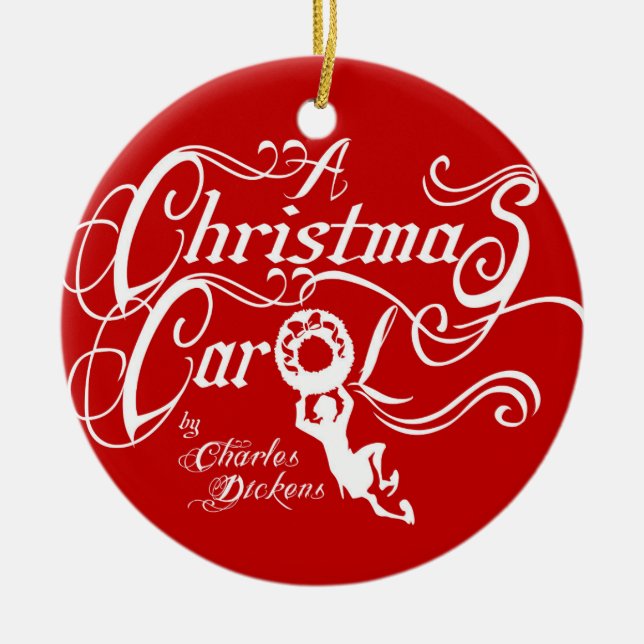 Adorno De Cerámica Un Navidad Carol (Frente)