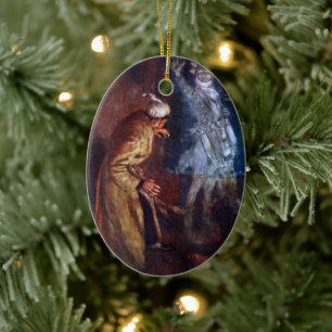 Adorno De Cerámica Un Navidad Carol: El fantasma de Marley