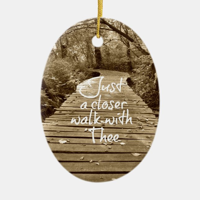 Adorno De Cerámica Un paseo más cercano con el himno (Frente)