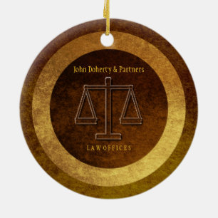 Adorno De Cerámica Un regalo de abogado admirable  Escala de justicia