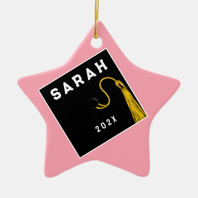 Adorno De Cerámica Un regalo de graduación de cuta (Frente)