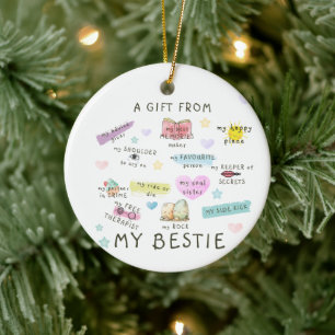 Adorno De Cerámica Un regalo de mi Bestie