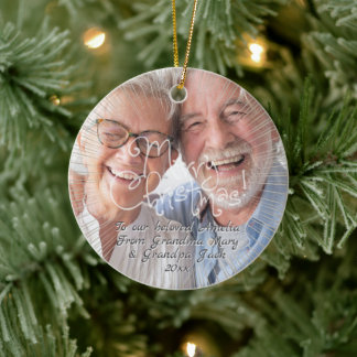 Adorno De Cerámica Un regalo de Navidades para tu foto favorita