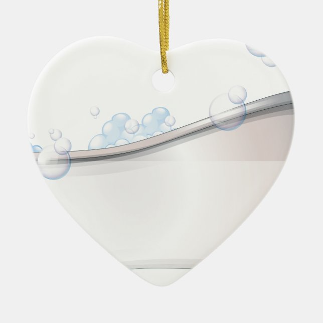 Adorno De Cerámica Una bañera (Frente)