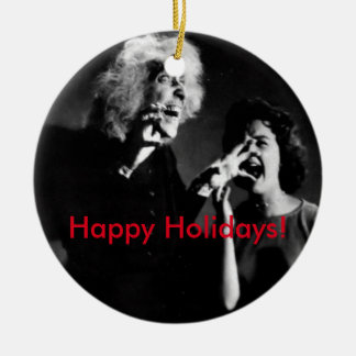 Adorno De Cerámica ¡Una casa en navidad frecuentado de la colina!