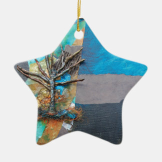 Adorno De Cerámica Una colina del árbol