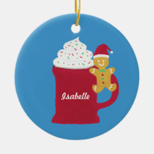 Adorno De Cerámica Una Copa de Feliz Navidad