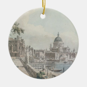 Adorno De Cerámica Una copia de la parte de un dibujo por Canaletto,
