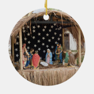Adorno De Cerámica Una Creche Brasileña, La Natividad