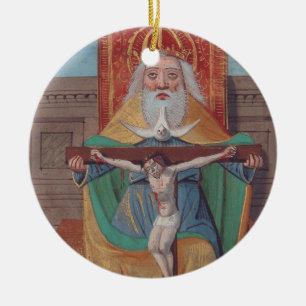 Adorno De Cerámica Una Dios santa Trinidad en gloria
