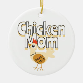 Adorno De Cerámica Una divertida madre de pollo personalizada