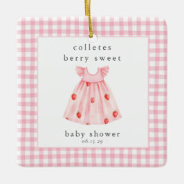 Adorno De Cerámica Una fresa Baby Shower dulce de Berry