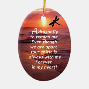 Adorno De Cerámica Una libélula para recordarme