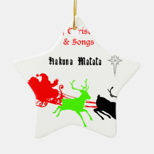 Adorno De Cerámica Una noche de Navidades villancicos y canciones Hak