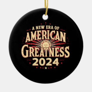 Adorno De Cerámica Una nueva era de grandeza estadounidense 2024 que