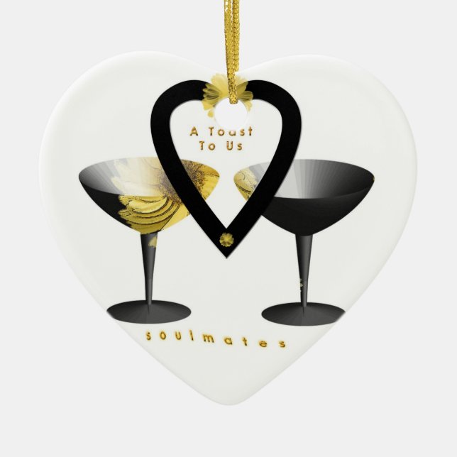 Adorno De Cerámica "Una tostada para los Soulmates " * (Frente)