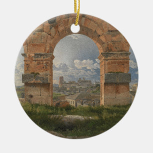 Adorno De Cerámica Una vista a través de tres arcos del Coliseo