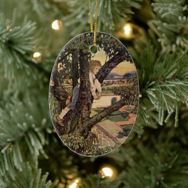 Adorno De Cerámica Una vista desde los árboles de Jessie Willcox Smit (Árbol)