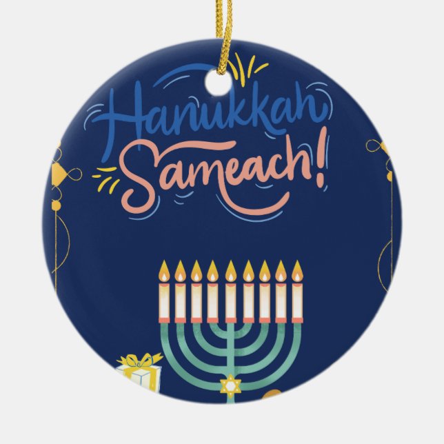 Adorno De Cerámica ¡Únete a nosotros para una celebración de Joyous H (Frente)