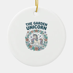 Adorno De Cerámica Unicorn The Garden Unicorn Trendy T-Shirt Design_1