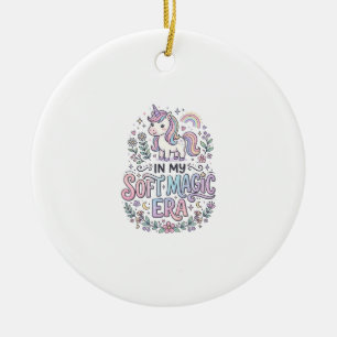 Adorno De Cerámica Unicornio En Mi Era De Magia Suave Tipografía Jugu