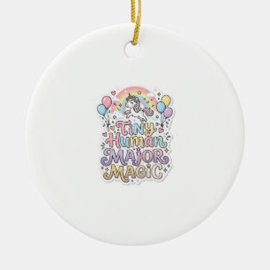 Adorno De Cerámica Unicornio Humano Pequeño Magia Mayor Vector Premiu