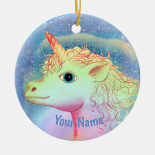 Adorno De Cerámica Unicornio Relámpago