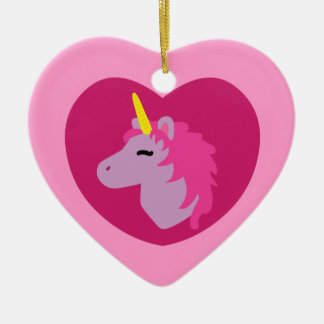 Adorno De Cerámica Unicornio rosa