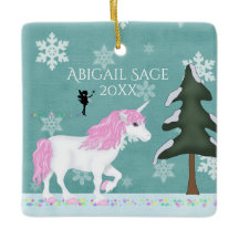 Unicornio rosa y blanco personalizado y lechón