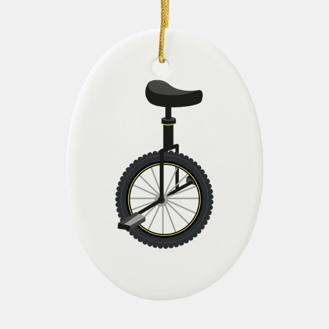Adorno De Cerámica Unicycle (Frente)