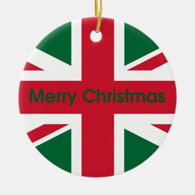 Adorno De Cerámica Unión Jack (Frente)