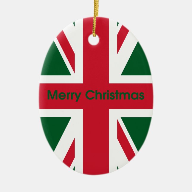 Adorno De Cerámica Unión Jack (Frente)