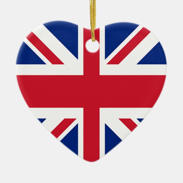 Adorno De Cerámica Union Jack - Bandera del Reino Unido (Frente)