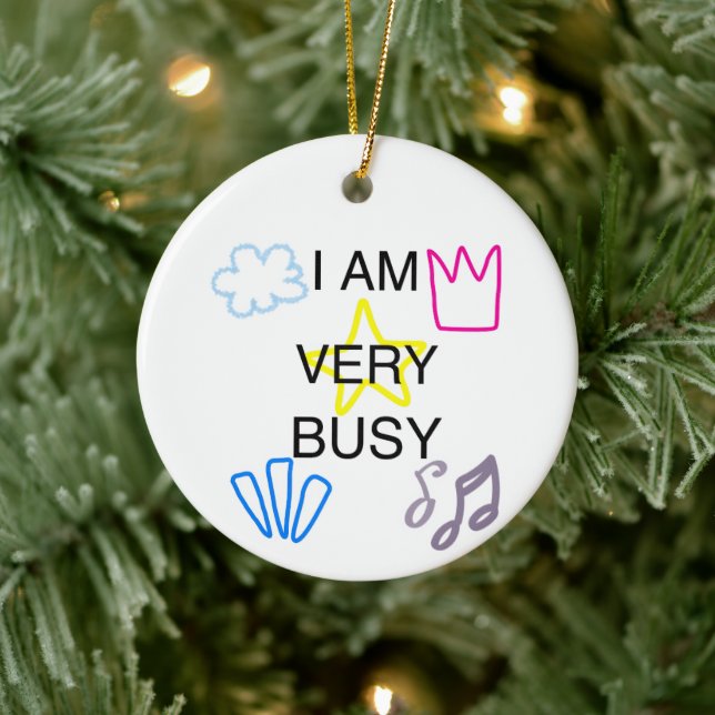 Adorno De Cerámica Unique Designs Iam Very Busy (Árbol)