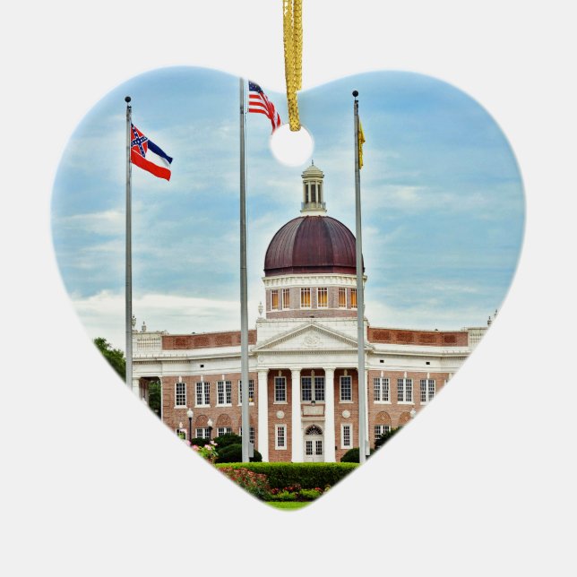 Adorno De Cerámica Universidad de Mississippi meridional (Frente)