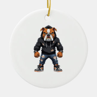 Adorno De Cerámica Urban Alpha Bulldog � Street Style Mascot 