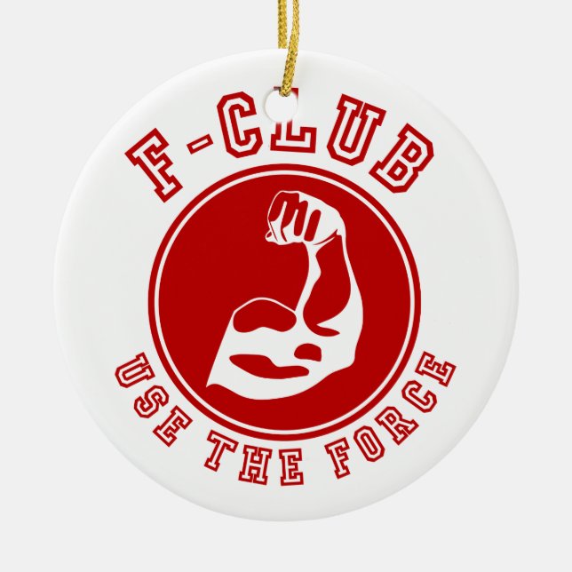 Adorno De Cerámica Usar la fuerza (Frente)