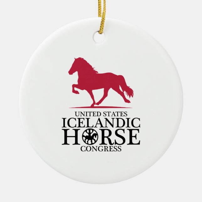 Adorno De Cerámica USIHC Ornament (Frente)