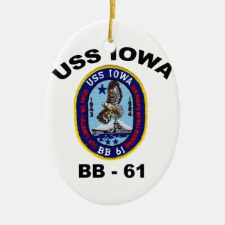 Adorno De Cerámica USS Iowa BB-61