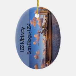 Adorno De Cerámica USS Midway